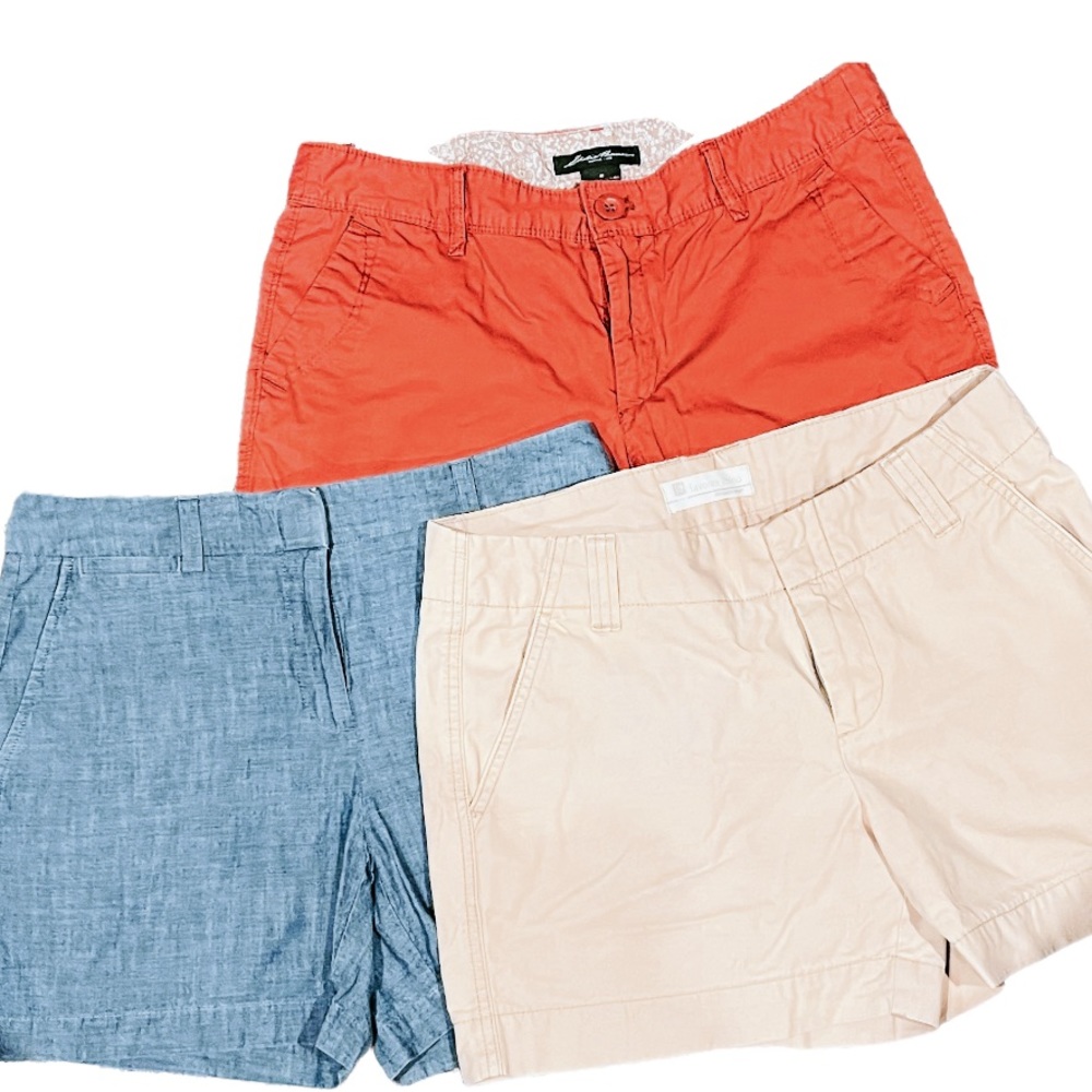 3 pairs of women’s shorts Gap, Lands End, Eddie Bauer